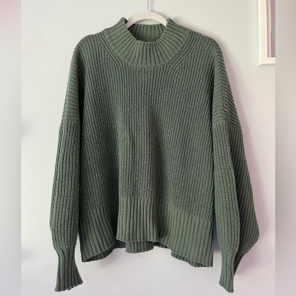 Forest Green Turtleneck Sweater